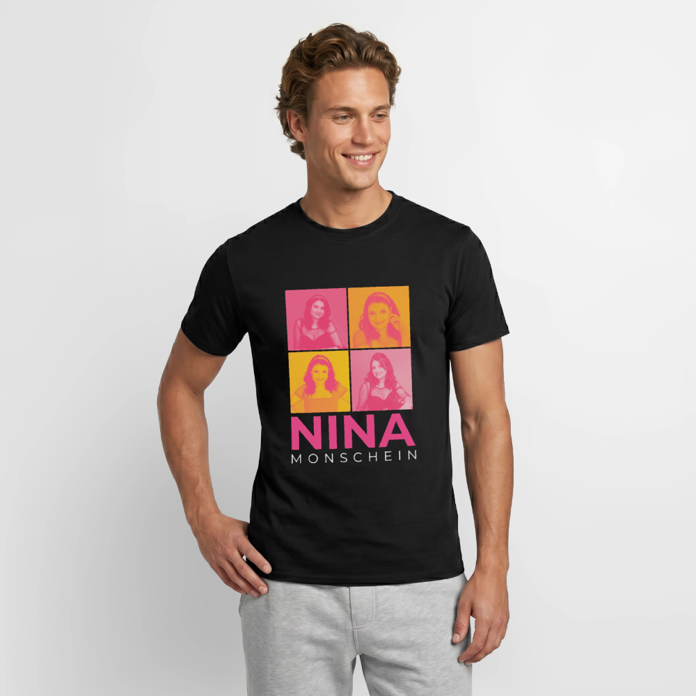 Nina Monschein 'Duocolor' T-Shirt, schwarz - black