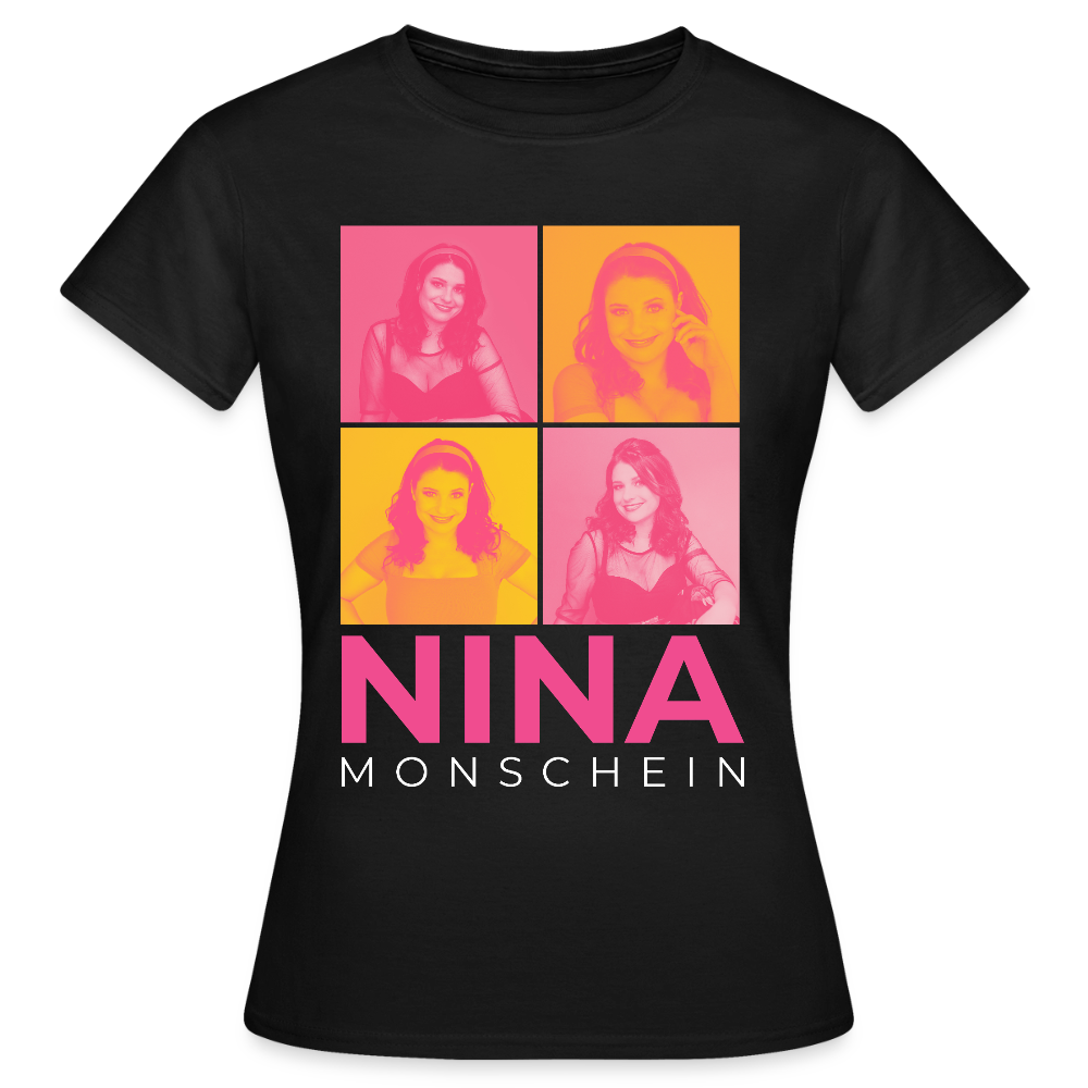 Nina Monschein 'Duocolor' T-Shirt, schwarz - black