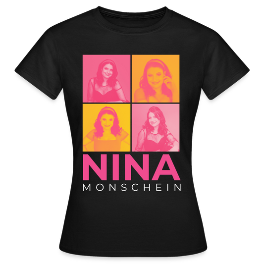 Nina Monschein 'Duocolor' T-Shirt, schwarz - black