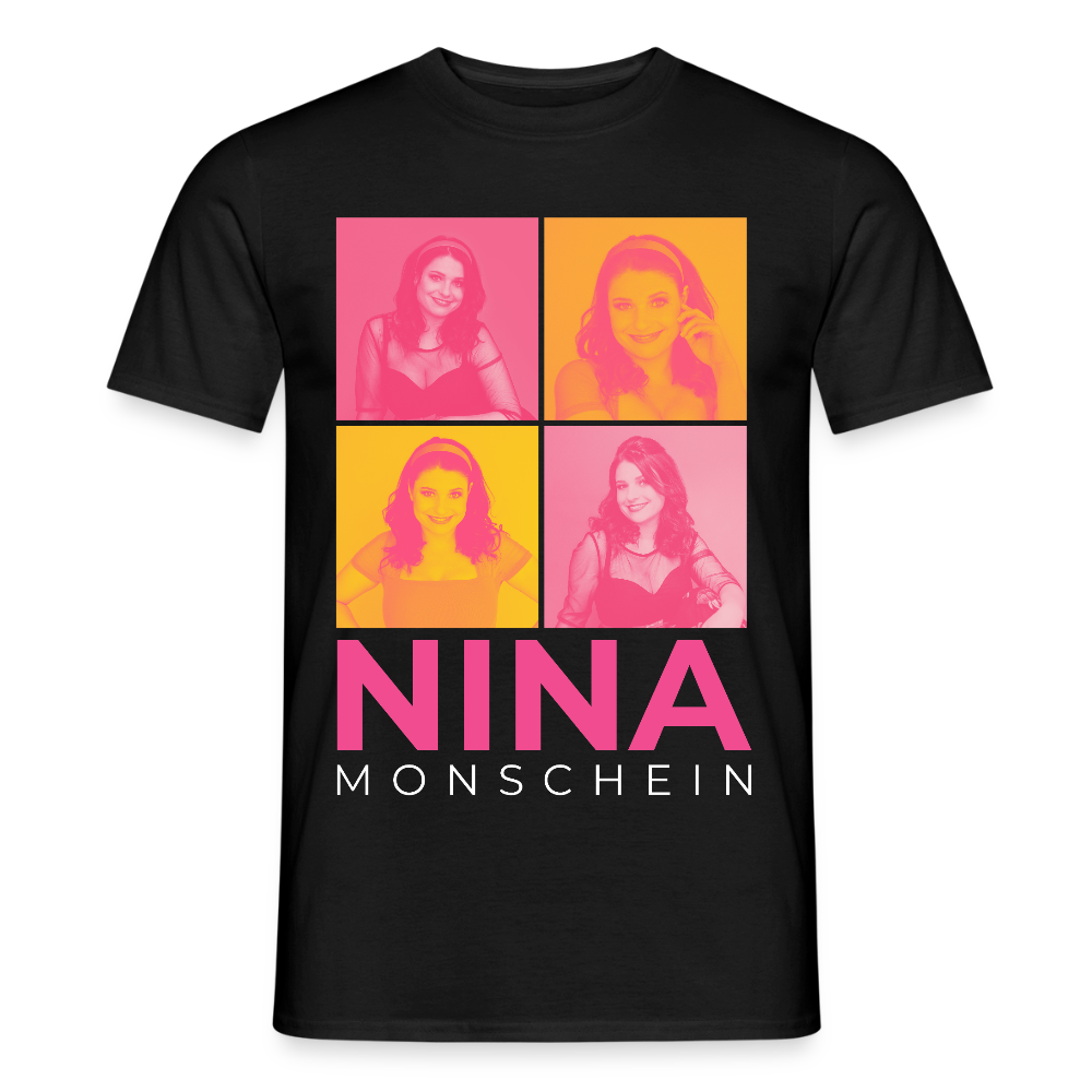 Nina Monschein 'Duocolor' T-Shirt, schwarz - black