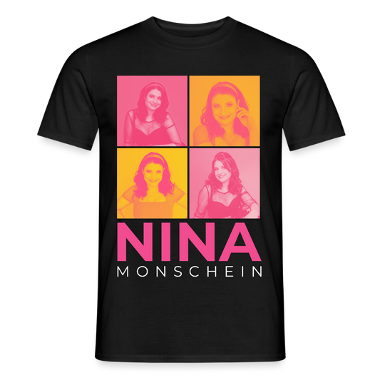 Nina Monschein 'Duocolor' T-Shirt, schwarz - black