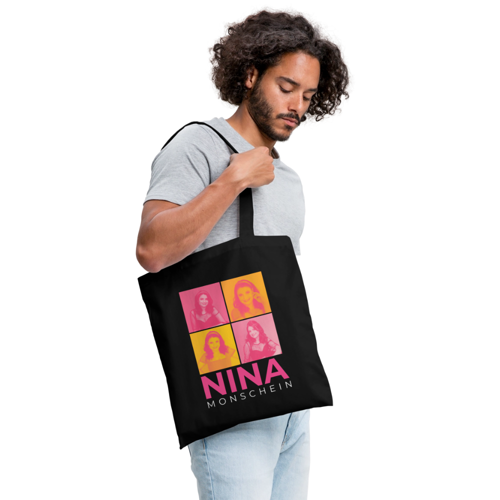 Nina Monschein 'Duocolor' Tote Bag - black