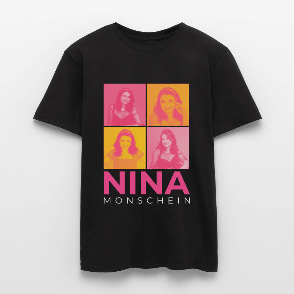 Nina Monschein 'Duocolor' T-Shirt, schwarz - black