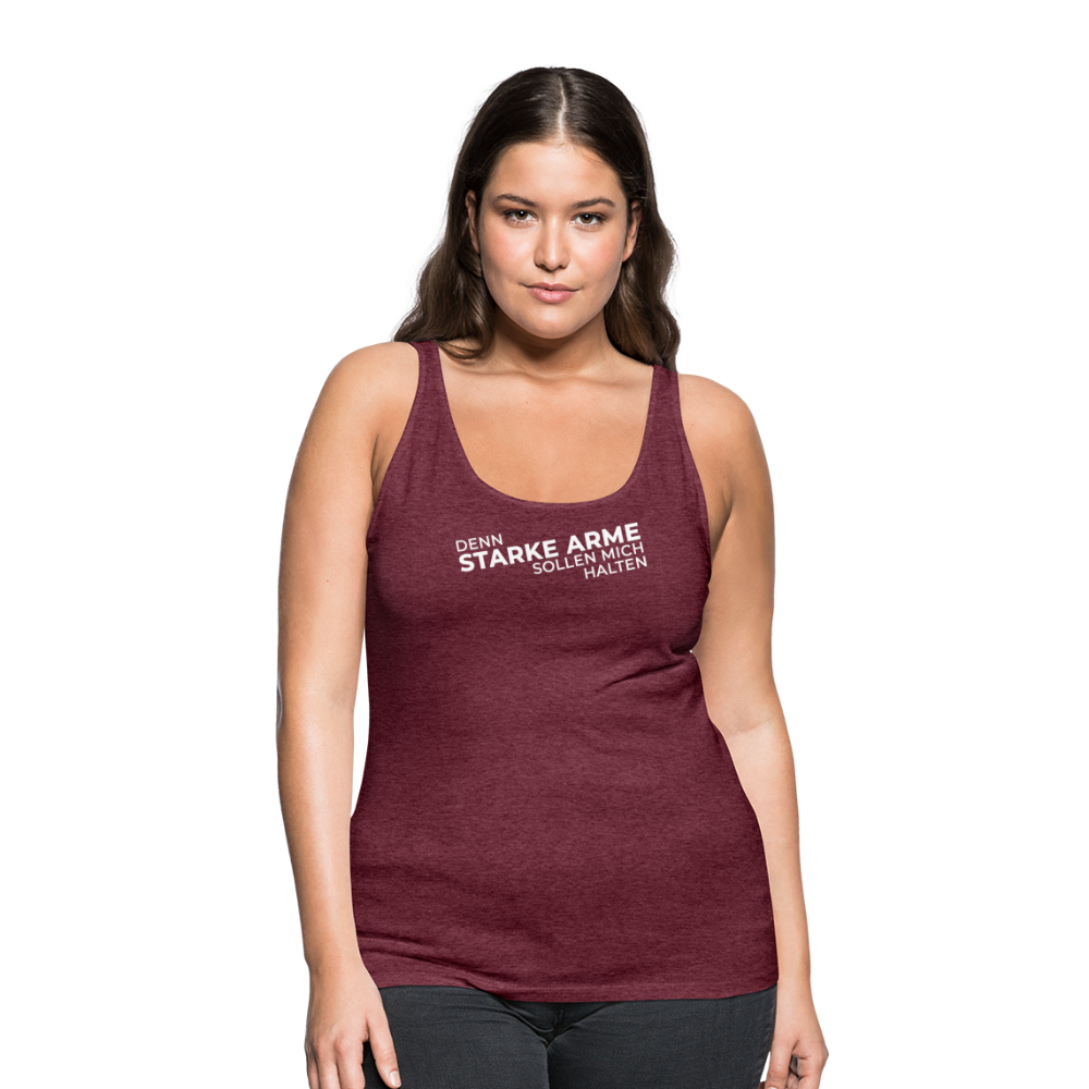 'Starke Arme' Workout Tank Top - heather burgundy