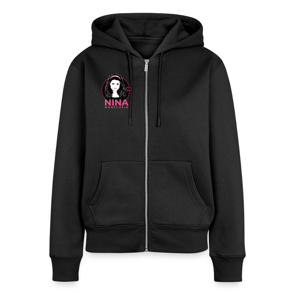Nina Monschein 'Duocolor' Hoodie, kurz - black