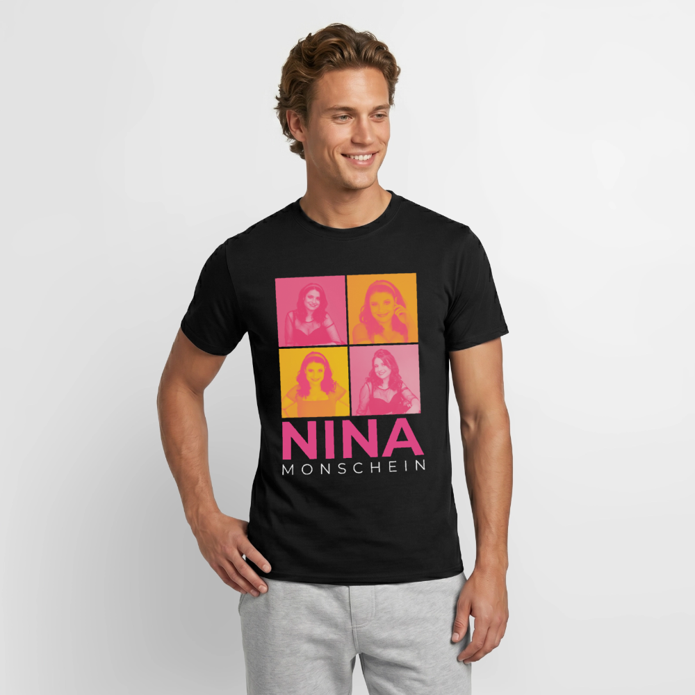 Nina Monschein 'Duocolor' T-Shirt, schwarz - black