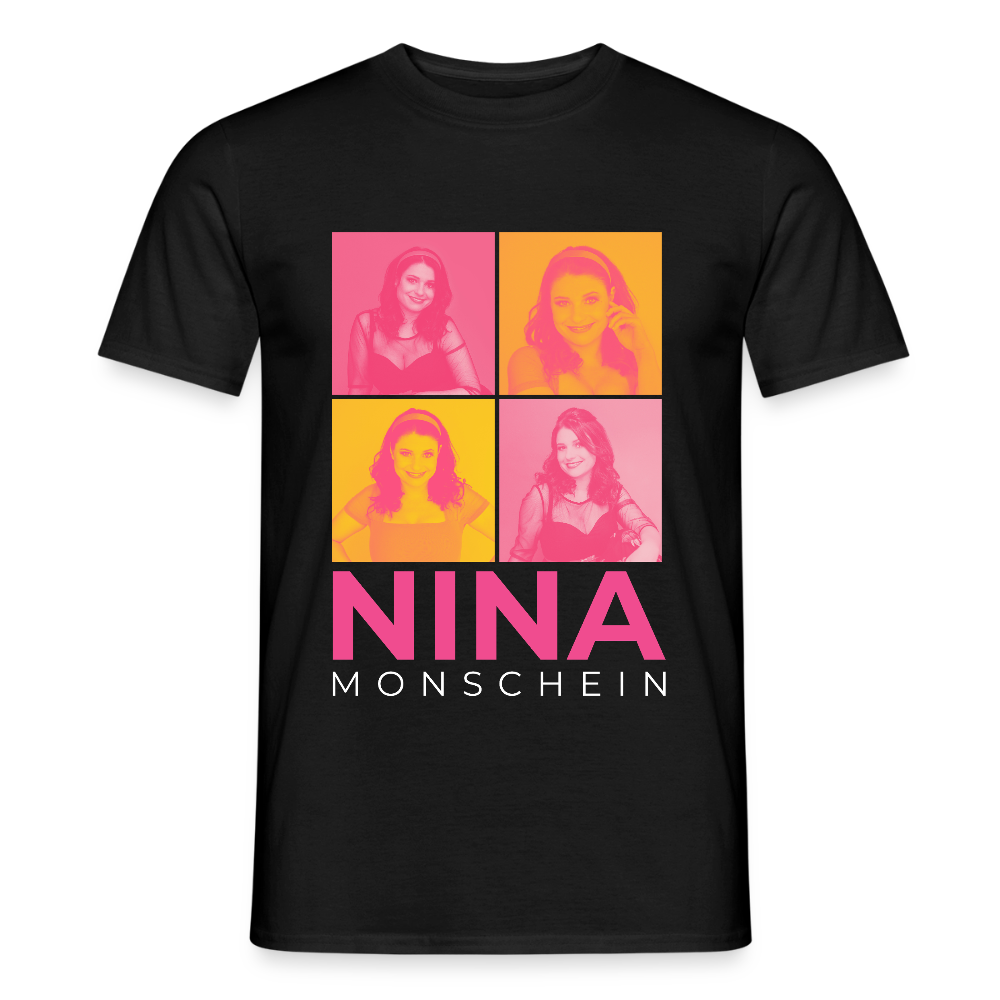Nina Monschein 'Duocolor' T-Shirt, schwarz - black