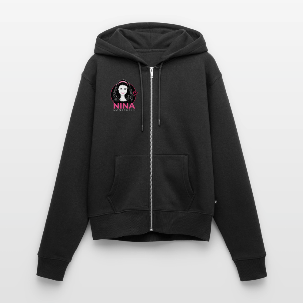 Nina Monschein 'Duocolor' Hoodie, kurz - black
