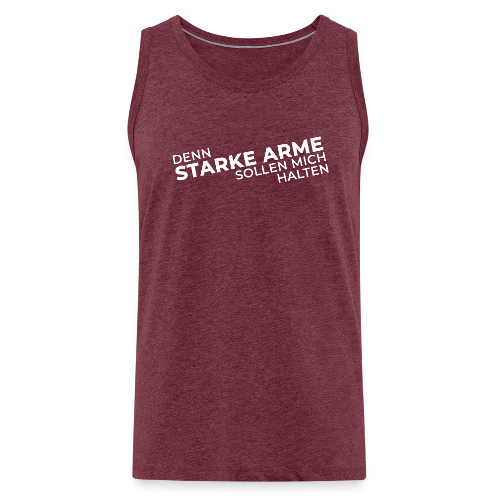 'Starke Arme' Workout Tank Top - heather burgundy