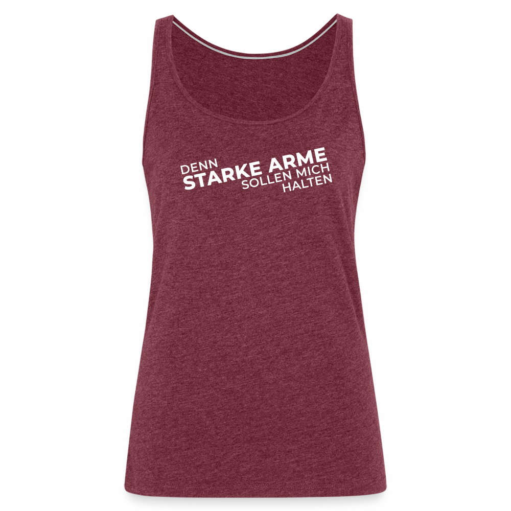 'Starke Arme' Workout Tank Top - heather burgundy